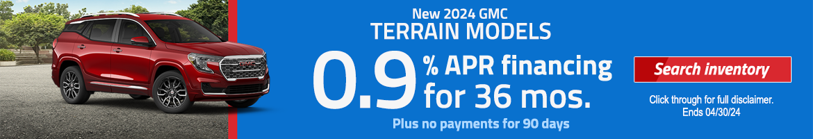 New 2024 GMC Terrain Models